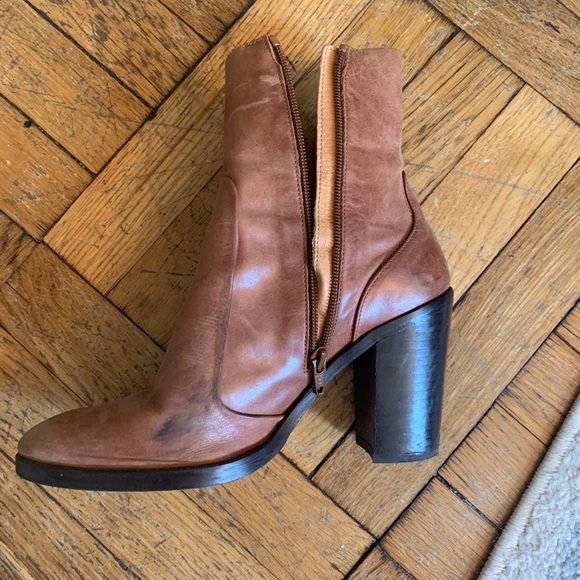 Brown Genuine Leather Booties - Picture 5 of 8